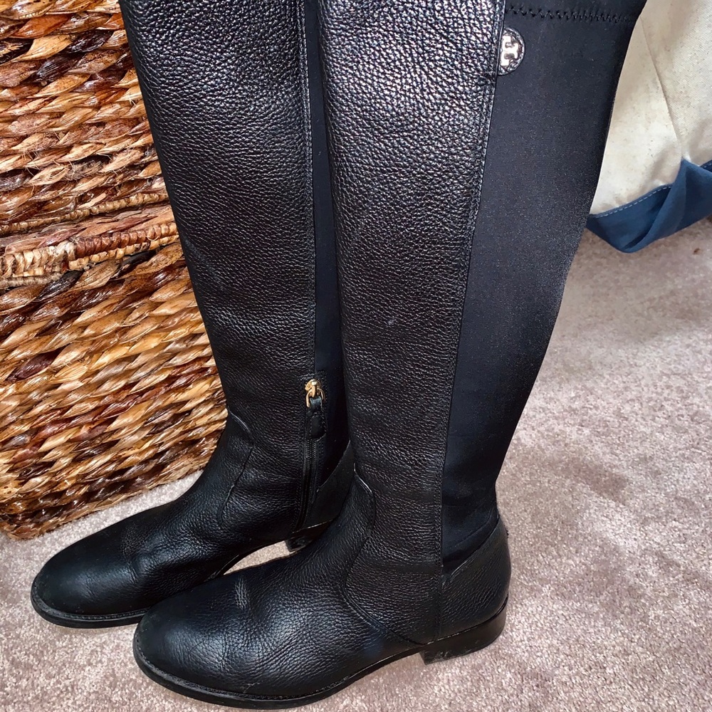 Tall black Tory Burch boots